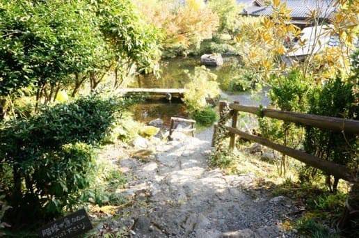 黒川温泉の帆山亭の庭園