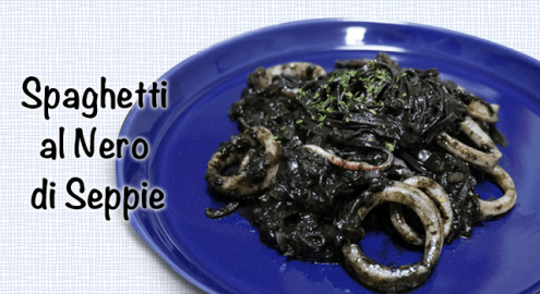 イカをさばいてイカスミを取り出して作る真っ黒パスタの作り方